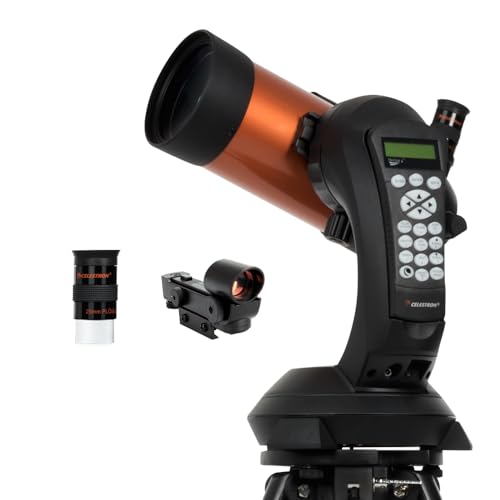 Celestron NexStar 4SE Computerized Telescope – 4-Inch Maksutov-Cassegrain Optical Tube – Fully Automated GoTo Mount with SkyAlign – Ideal for Beginners and Advanced Users – 40,000+ Object Database
