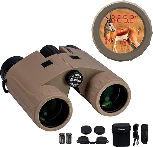 SG SURGOAL 8x32 Laser Rangefinder Binoculars 3000 Yards, OLED Red Disp — Build quality and design details up close